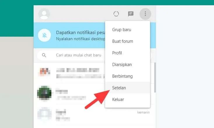 Setelan WhatsApp Web Cara Ganti Wallpaper Chat WhatsApp dengan Foto Sendiri 17 Setelan WhatsApp Web