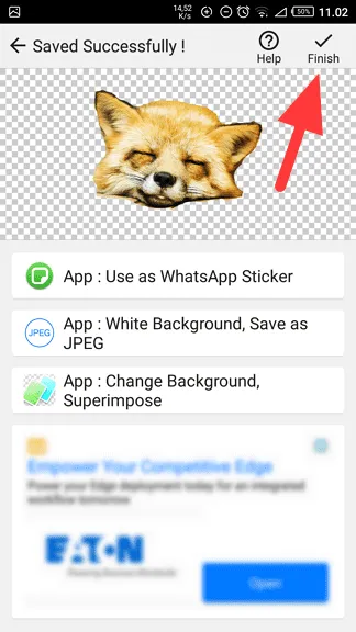 Cara Mudah Membuat Stiker WhatsApp dengan Foto Sendiri 10 finish Cara Mudah Membuat Stiker WhatsApp dengan Foto Sendiri 10 finish