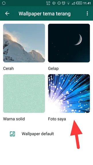 foto saya Cara Ganti Wallpaper Chat WhatsApp dengan Foto Sendiri 8 foto saya