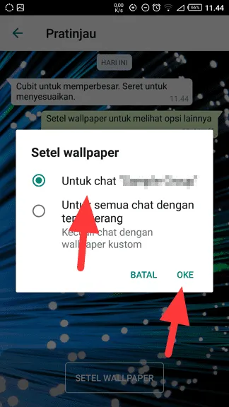 oke Cara Ganti Wallpaper Chat WhatsApp dengan Foto Sendiri 15 oke