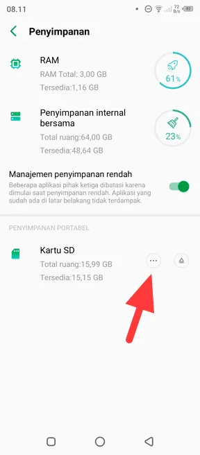 opsi kartu sd 2+1 Cara Format Kartu SD Langsung di HP Android Kamu 4 opsi kartu sd