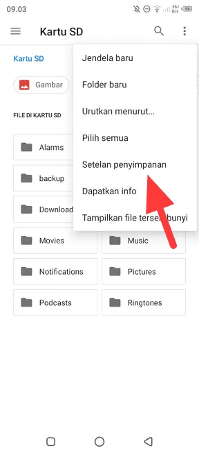 setelan penyimpanan 2+1 Cara Format Kartu SD Langsung di HP Android Kamu 11 setelan penyimpanan