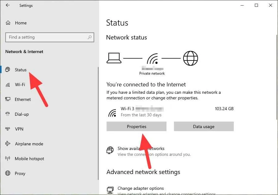 status properties 5 Cara Sederhana yang Membuat Windows 10 Jadi Hemat Kuota 5 status properties