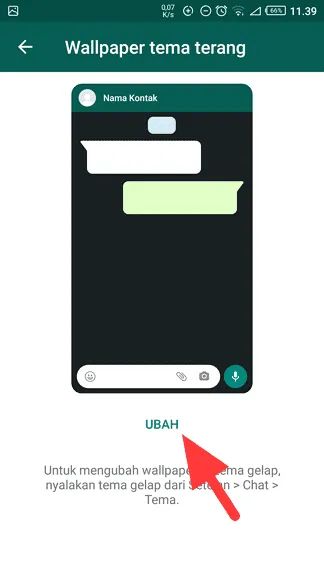 ubah Cara Ganti Wallpaper Chat WhatsApp dengan Foto Sendiri 7 ubah