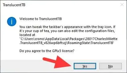 2 Cara Membuat Menu Taskbar Transparan di Windows 10 11 yes 1 2 Cara Membuat Menu Taskbar Transparan di Windows 10 11 yes 1