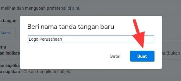 buat tanda tangan baru Cara Memasang Logo Perusahaan di Bagian Bawah Email Gmail 6 buat tanda tangan baru