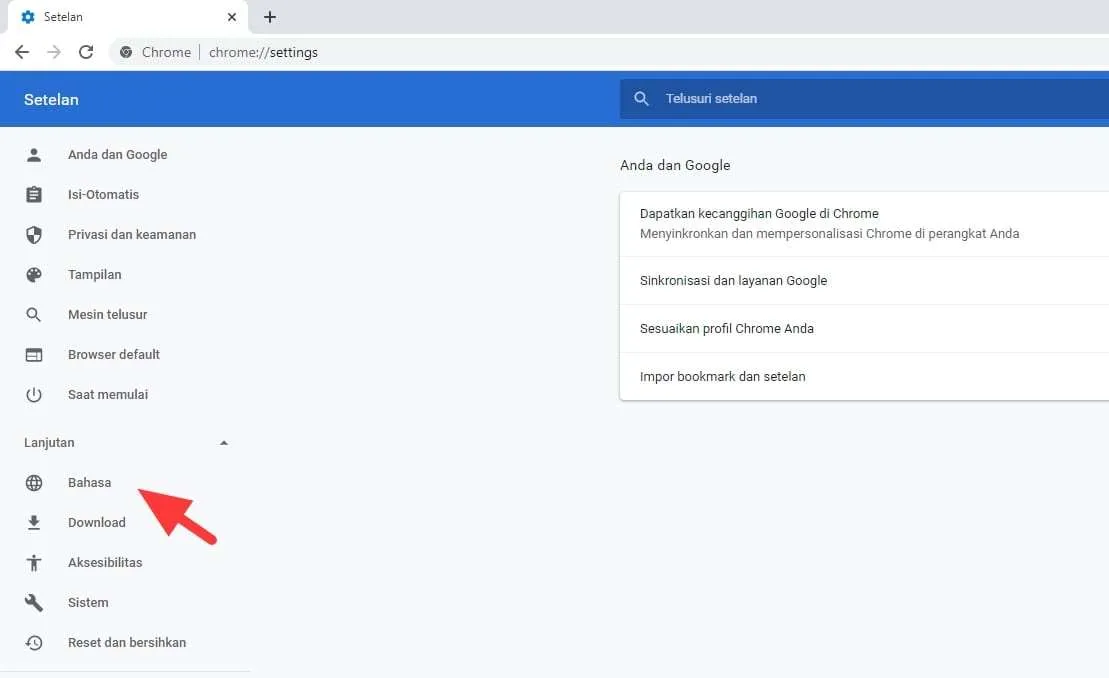 lanjutan bahasa Cara Mengaktifkan Auto-Translate di Google Chrome PC 5 lanjutan bahasa