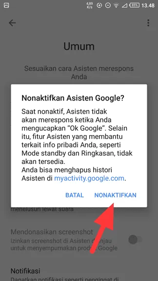 nonaktifkan Cara Menonaktifkan Google Assistant di Semua Ponsel Android! 8 nonaktifkan