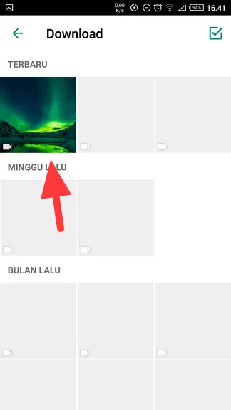 pilih video Cara Membuat Gambar GIF Bergerak di Chat WhatsApp 5 pilih video