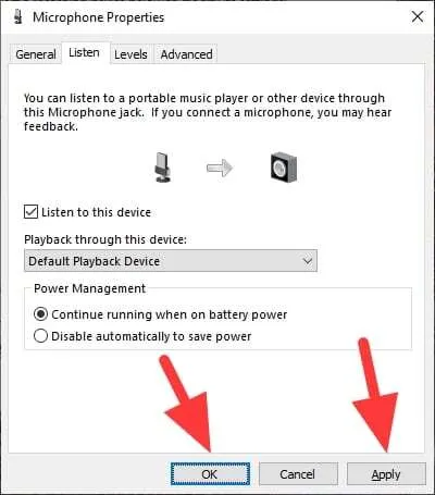 Cara Mengaktifkan Microphone di PC/Laptop Windows 10 9 apply ok 1 Cara Mengaktifkan Microphone di PC/Laptop Windows 10 9 apply ok 1