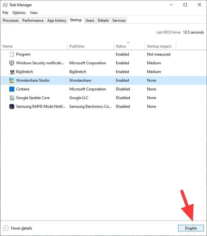 6 Cara Mempercepat Booting Windows 10 Dalam Hitungan Detik 5 disable startup app 6 Cara Mempercepat Booting Windows 10 Dalam Hitungan Detik 5 disable startup app
