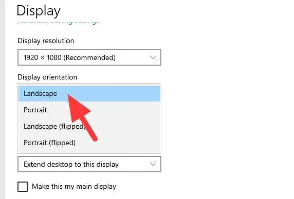display orientation Cara Cepat Mengembalikan Layar Laptop yang Terbalik 180° 5 display orientation