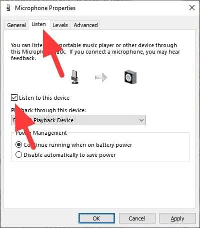 Cara Mengaktifkan Microphone di PC/Laptop Windows 10 8 listen to this device Cara Mengaktifkan Microphone di PC/Laptop Windows 10 8 listen to this device