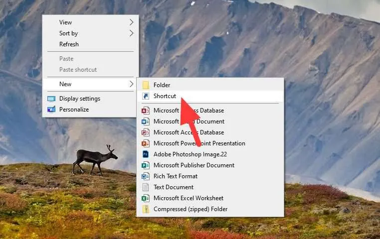 5 Cara Membuat Shortcut Aplikasi/Folder di Desktop Windows 10 11 new shortcut 1 5 Cara Membuat Shortcut Aplikasi/Folder di Desktop Windows 10 11 new shortcut 1