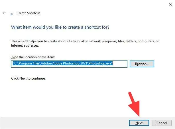 5 Cara Membuat Shortcut Aplikasi/Folder di Desktop Windows 10 14 next 3 5 Cara Membuat Shortcut Aplikasi/Folder di Desktop Windows 10 14 next 3