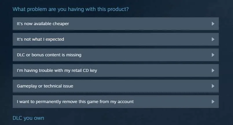 Cara Refund Game yang Dibeli di Steam Beserta Saldonya 6 select refund reason Cara Refund Game yang Dibeli di Steam Beserta Saldonya 6 select refund reason