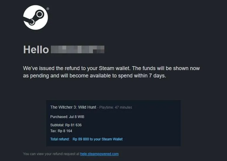 Cara Refund Game yang Dibeli di Steam Beserta Saldonya 10 steam refund Cara Refund Game yang Dibeli di Steam Beserta Saldonya 10 steam refund