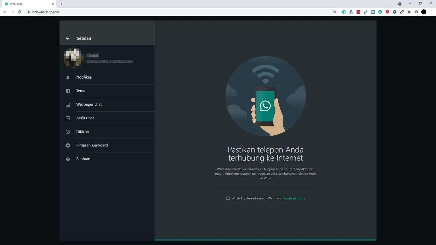 whatsapp web gelap Cara Aktifkan Mode Gelap di WhatsApp Web 7 whatsapp web gelap