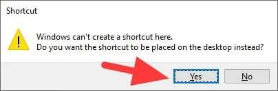 5 Cara Membuat Shortcut Aplikasi/Folder di Desktop Windows 10 9 yes 2 5 Cara Membuat Shortcut Aplikasi/Folder di Desktop Windows 10 9 yes 2