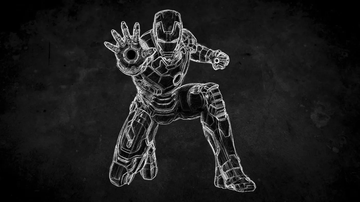 Cara Mudah Membuat Efek Kapur di Photoshop 12 chalk effect iron man Cara Mudah Membuat Efek Kapur di Photoshop 12 chalk effect iron man