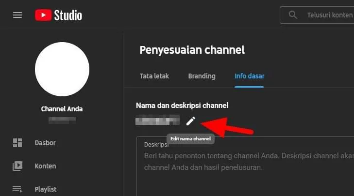 edit nama channel Cara Mengganti Nama Channel Youtube via Android/Laptop 11 edit nama channel