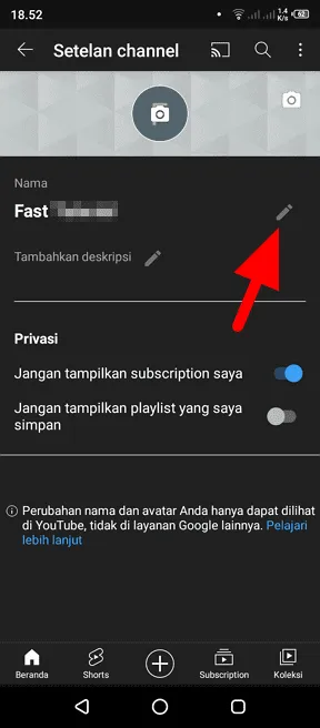 ganti nama Cara Mengganti Nama Channel Youtube via Android/Laptop 6 ganti nama