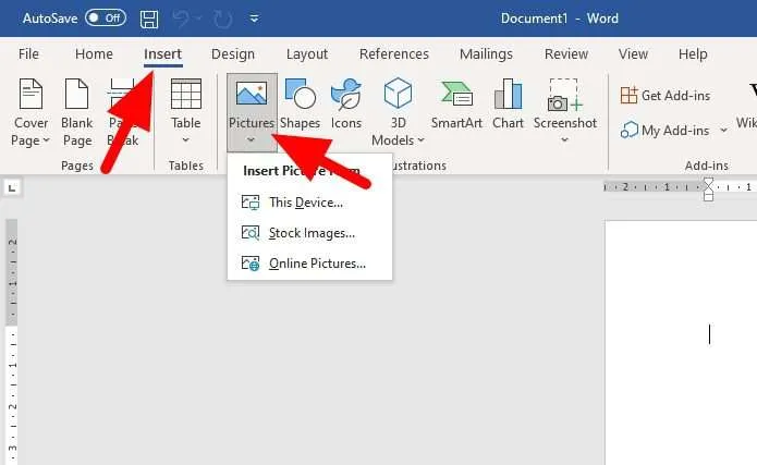 Cara Membuat Gambar Menjadi Transparan di Ms. Word 3 insert pictures 2 Cara Membuat Gambar Menjadi Transparan di Ms. Word 3 insert pictures 2