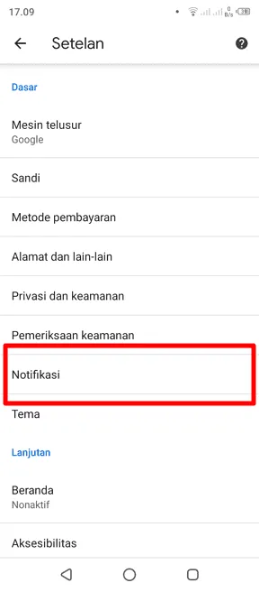 notifikasi Cara Cepat Matikan 'Semua Notifikasi' dari Chrome Android 5 notifikasi