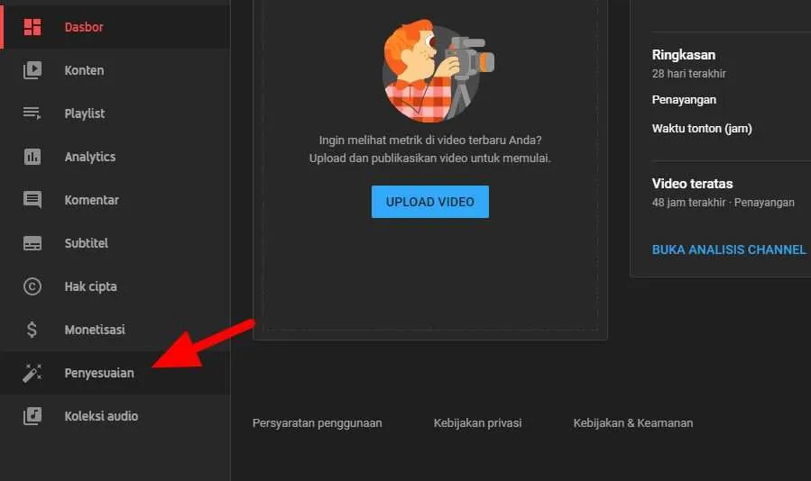 penyesuaian Cara Mengganti Nama Channel Youtube via Android/Laptop 9 penyesuaian