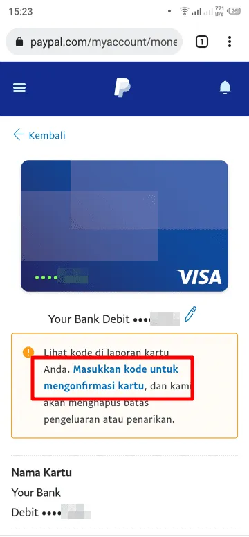 Cara Hubungkan Kartu Jenius ke Akun PayPal Untuk Transaksi 16 masukan kode untuk mengonfirmasi kartu Cara Hubungkan Kartu Jenius ke Akun PayPal Untuk Transaksi 16 masukan kode untuk mengonfirmasi kartu