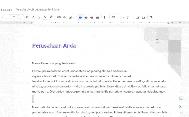 margin horizontal Cara Mengatur Jarak Margin Kertas di Google Docs 7 margin horizontal