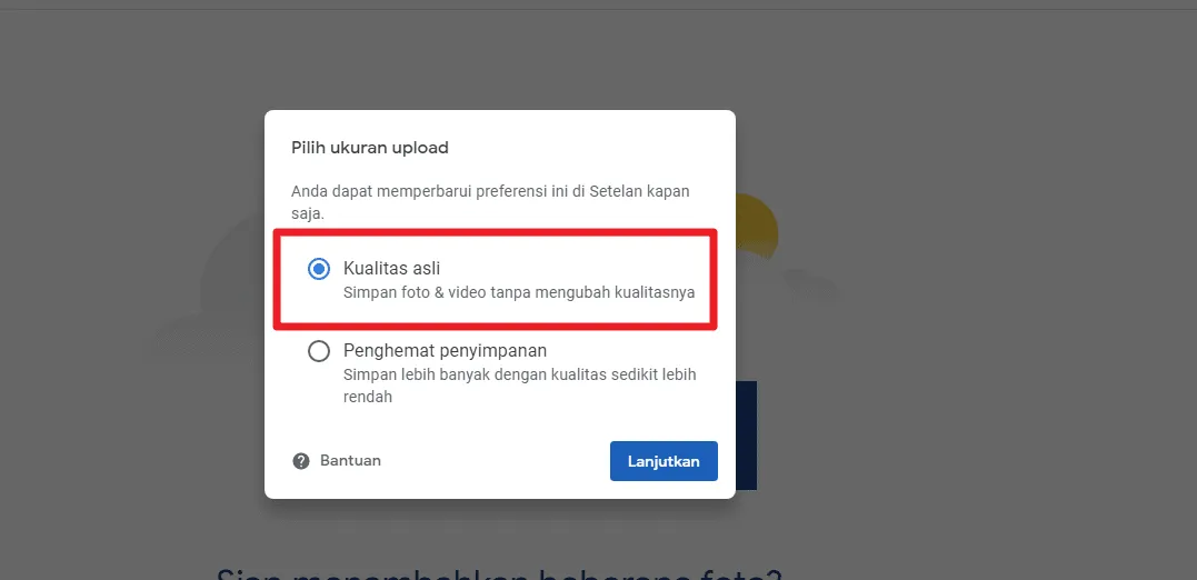 pilih kualitas asli Cara Membuat Kolase Foto dengan Mudah dan Cepat 3 pilih kualitas asli