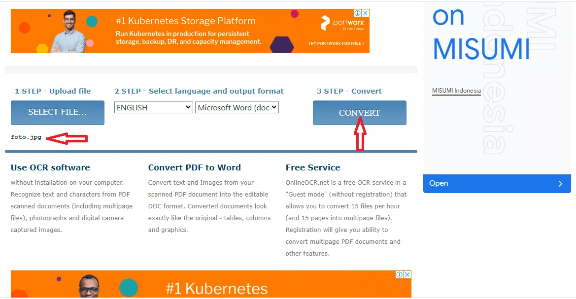Cara mengubah gambar JPG ke Word 3 4 Cara Mengubah Foto JPG ke Word, Mudah dan Cepat! 3 Cara mengubah gambar JPG ke Word 3