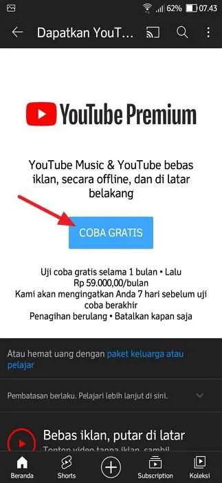 Screenshot 20211230 074355 3 Cara Menghilangkan Iklan YouTube, Cepat dan Anti Ribet 9 Screenshot 20211230 074355