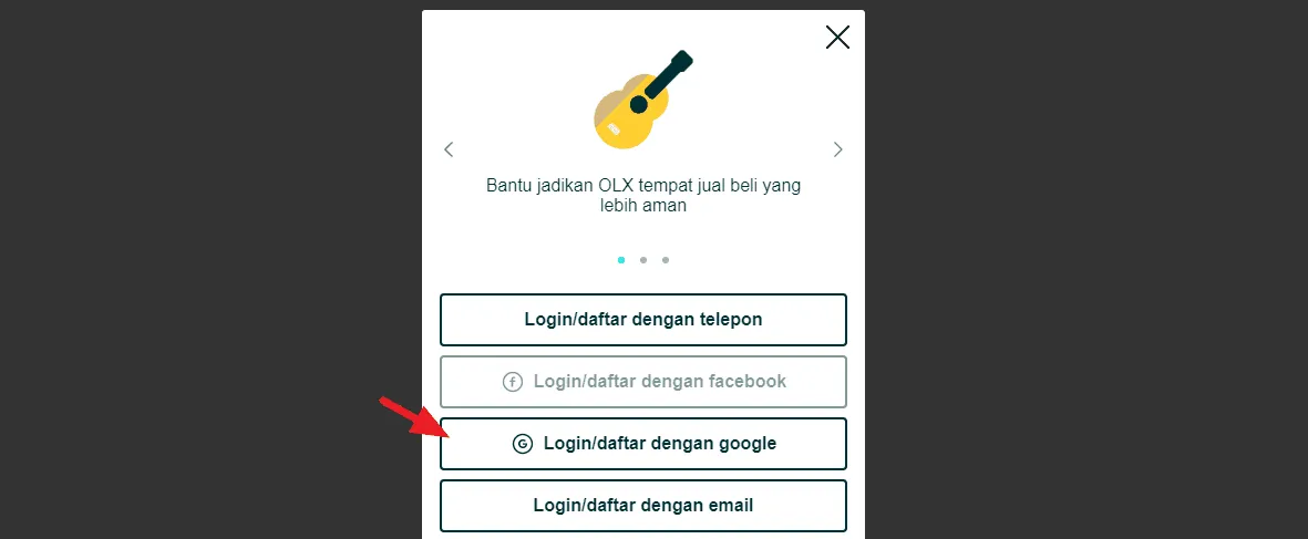 Ini Cara Menjual Barang di OLX, Mudah dan Tidak Ribet 6 login dengan google Ini Cara Menjual Barang di OLX, Mudah dan Tidak Ribet 4 login dengan google