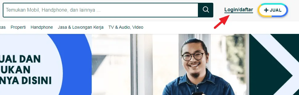 Ini Cara Menjual Barang di OLX, Mudah dan Tidak Ribet 5 login kanan atas Ini Cara Menjual Barang di OLX, Mudah dan Tidak Ribet 3 login kanan atas