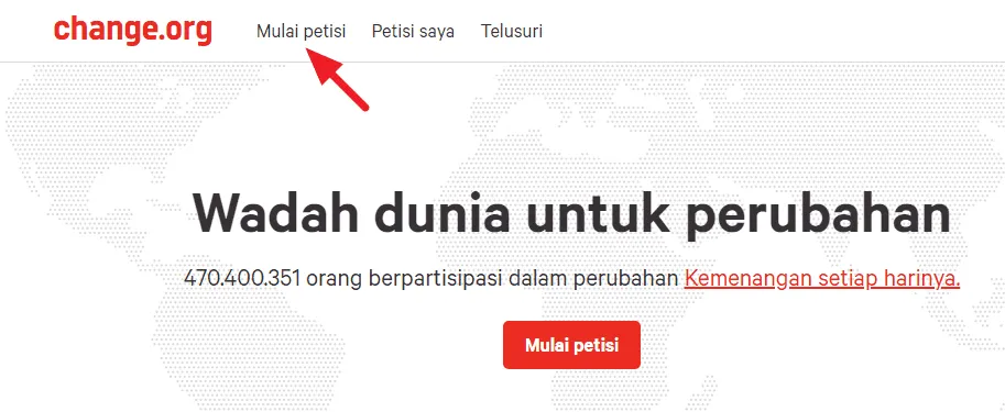 mulai petisi change Cara Mudah Membuat Petisi Online di Change.org 6 mulai petisi change