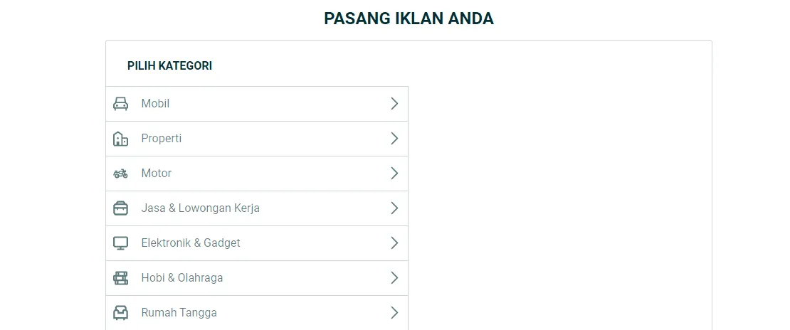 Ini Cara Menjual Barang di OLX, Mudah dan Tidak Ribet 8 pilih kategori barang olx Ini Cara Menjual Barang di OLX, Mudah dan Tidak Ribet 6 pilih kategori barang olx
