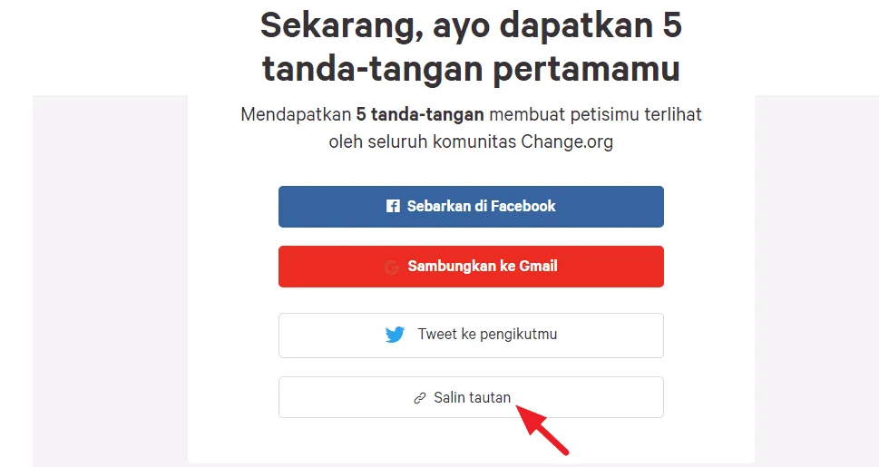 salin tautan petisi Cara Mudah Membuat Petisi Online di Change.org 15 salin tautan petisi