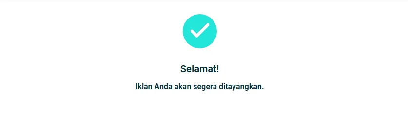 Ini Cara Menjual Barang di OLX, Mudah dan Tidak Ribet 12 selamat iklan segera tayang Ini Cara Menjual Barang di OLX, Mudah dan Tidak Ribet 10 selamat iklan segera tayang