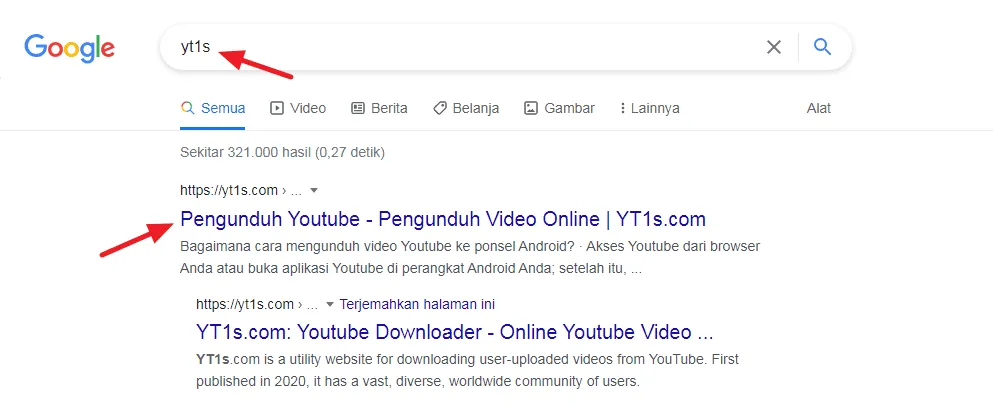 4 Cara Download Video YouTube Menjadi MP3 Tanpa Aplikasi 3 situs yt1s 4 Cara Download Video YouTube Menjadi MP3 Tanpa Aplikasi 1 situs yt1s