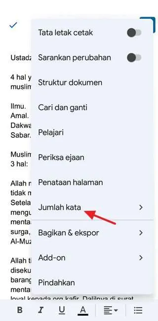 Cara Melihat Jumlah Kata di Google Docs via Web dan Aplikasi 16 Screenshot 20220119 045510 Cara Melihat Jumlah Kata di Google Docs via Web dan Aplikasi 14 Screenshot 20220119 045510