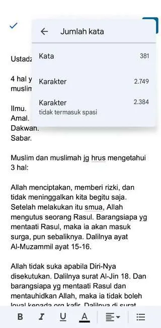 Cara Melihat Jumlah Kata di Google Docs via Web dan Aplikasi 17 Screenshot 20220119 045520 Cara Melihat Jumlah Kata di Google Docs via Web dan Aplikasi 15 Screenshot 20220119 045520