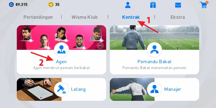 Screenshot 20220123 073629 Cara Beli Pemain di PES Android dengan GP dan Koin MyClub 3 Screenshot 20220123 073629