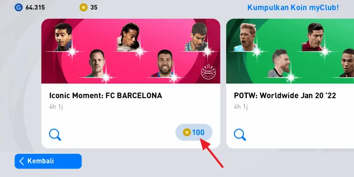 Screenshot 20220123 073829 Cara Beli Pemain di PES Android dengan GP dan Koin MyClub 11 Screenshot 20220123 073829