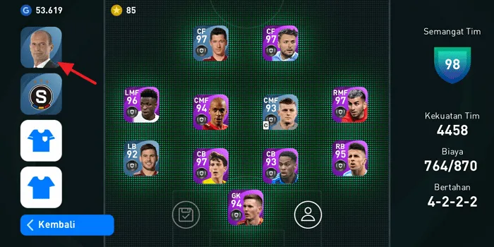 Screenshot 20220130 164148 Cara Mengganti Manajer di PES Mobile 2021 dengan Mudah 9 Screenshot 20220130 164148
