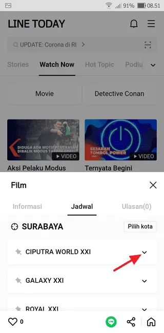 Screenshot 20220131 085140 Cara Melihat Jadwal Film di Bioskop Menggunakan LINE 8 Screenshot 20220131 085140