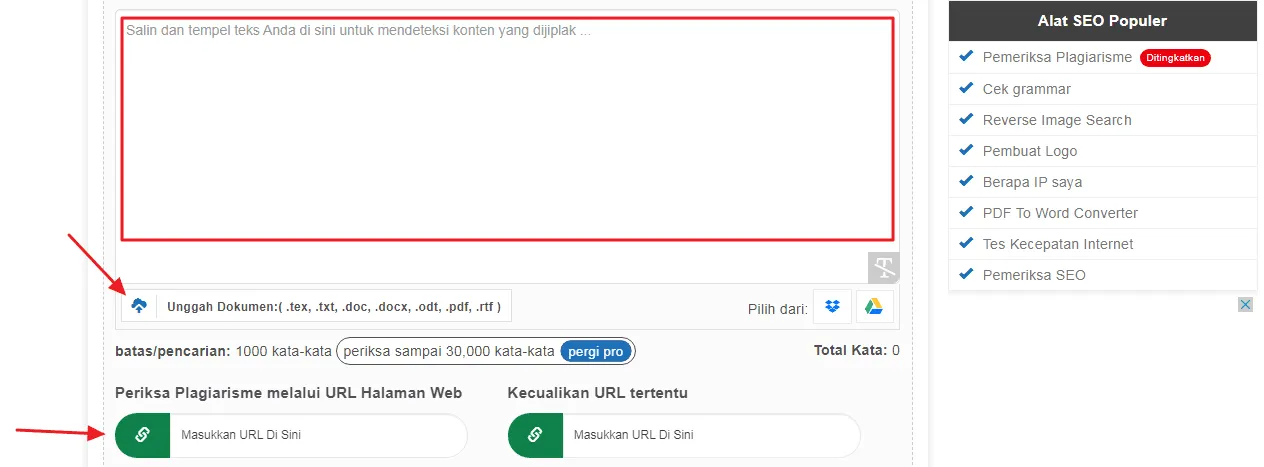 area small seo tools Cara Mengecek Plagiarisme Artikel di Internet Secara Akurat 11 area small seo tools