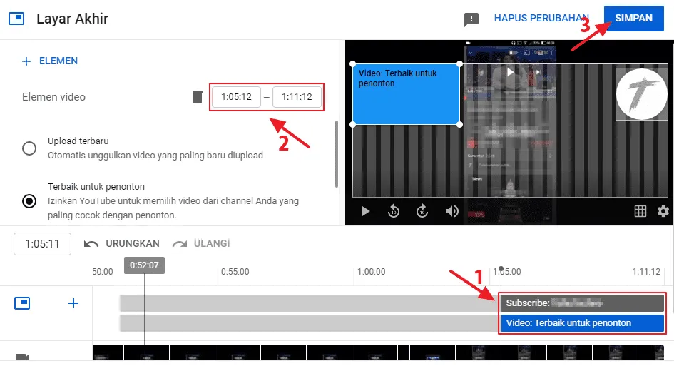 Cara Membuat Rekomendasi Tontonan di Akhir Video YouTube 10 atur waktu Cara Membuat Rekomendasi Tontonan di Akhir Video YouTube 8 atur waktu