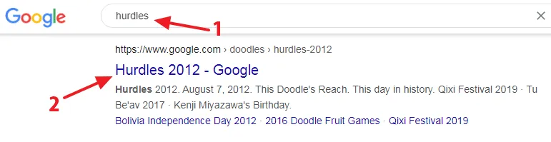 hurdles Cara Mainkan 8 Game Tersembunyi di Google Chrome 1 hurdles